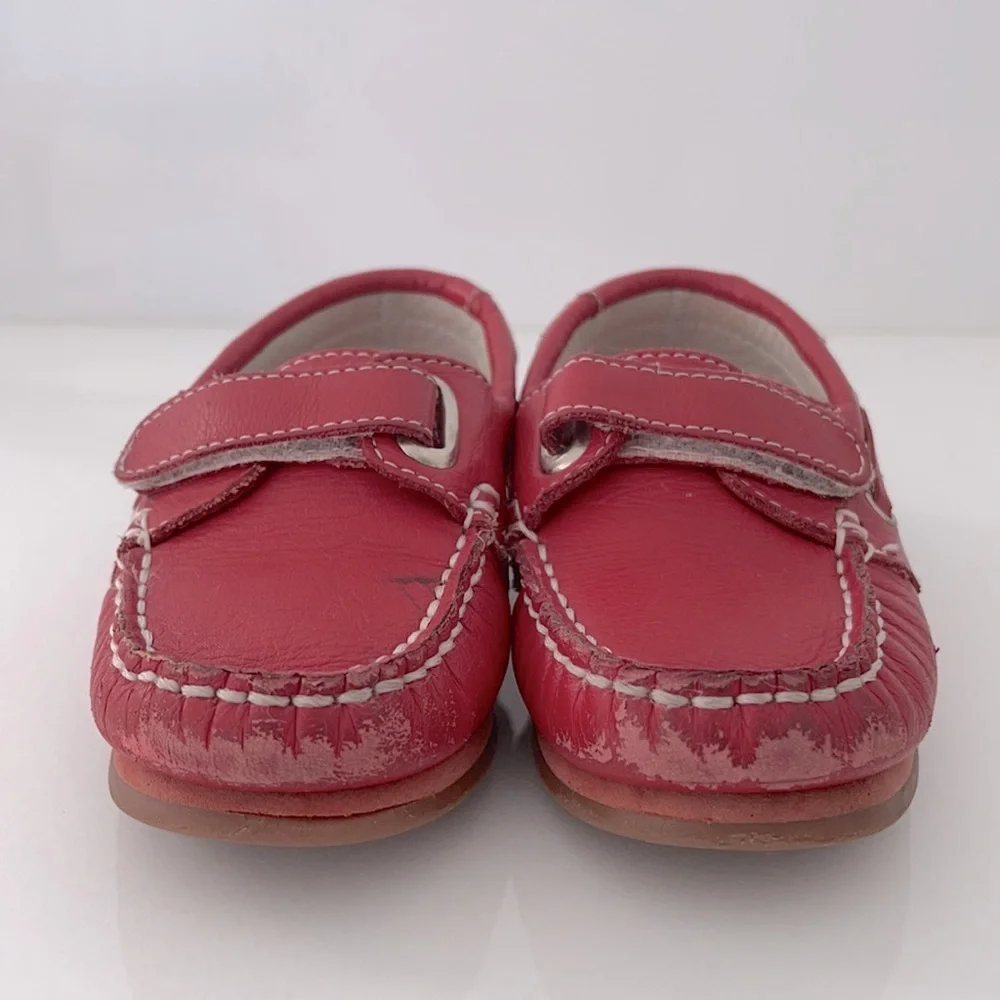 Marine W.A.G. Boys Red Moccasins Size 25
